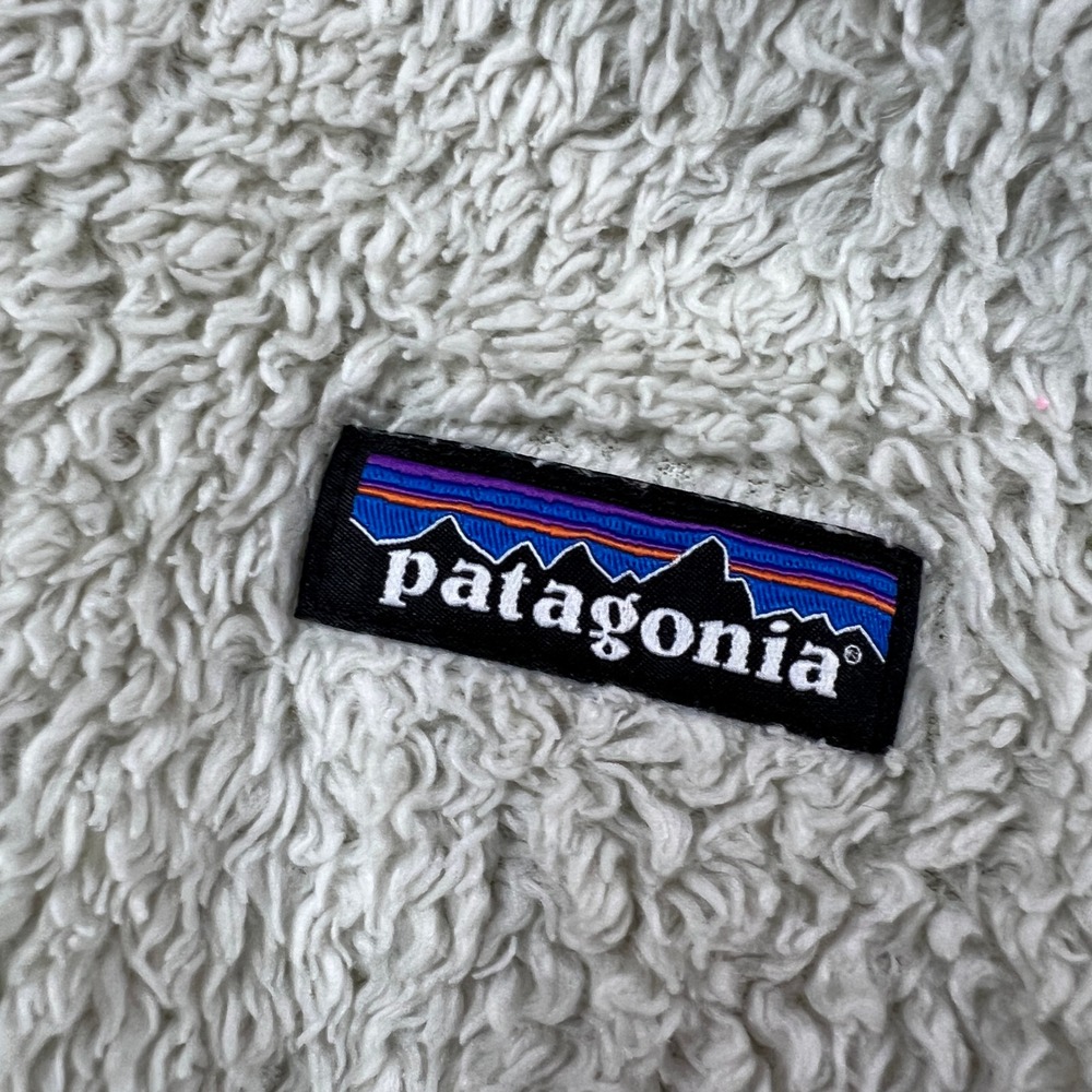 Patagonia Los Gatos Fleece Jacket Womens M Birch White Full Zip High Pile Soft - Picture 8 of 8